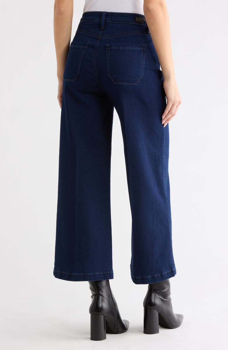 PAIGE Genesee Wide Leg Crop Jeans, Alternate, color, Elvira