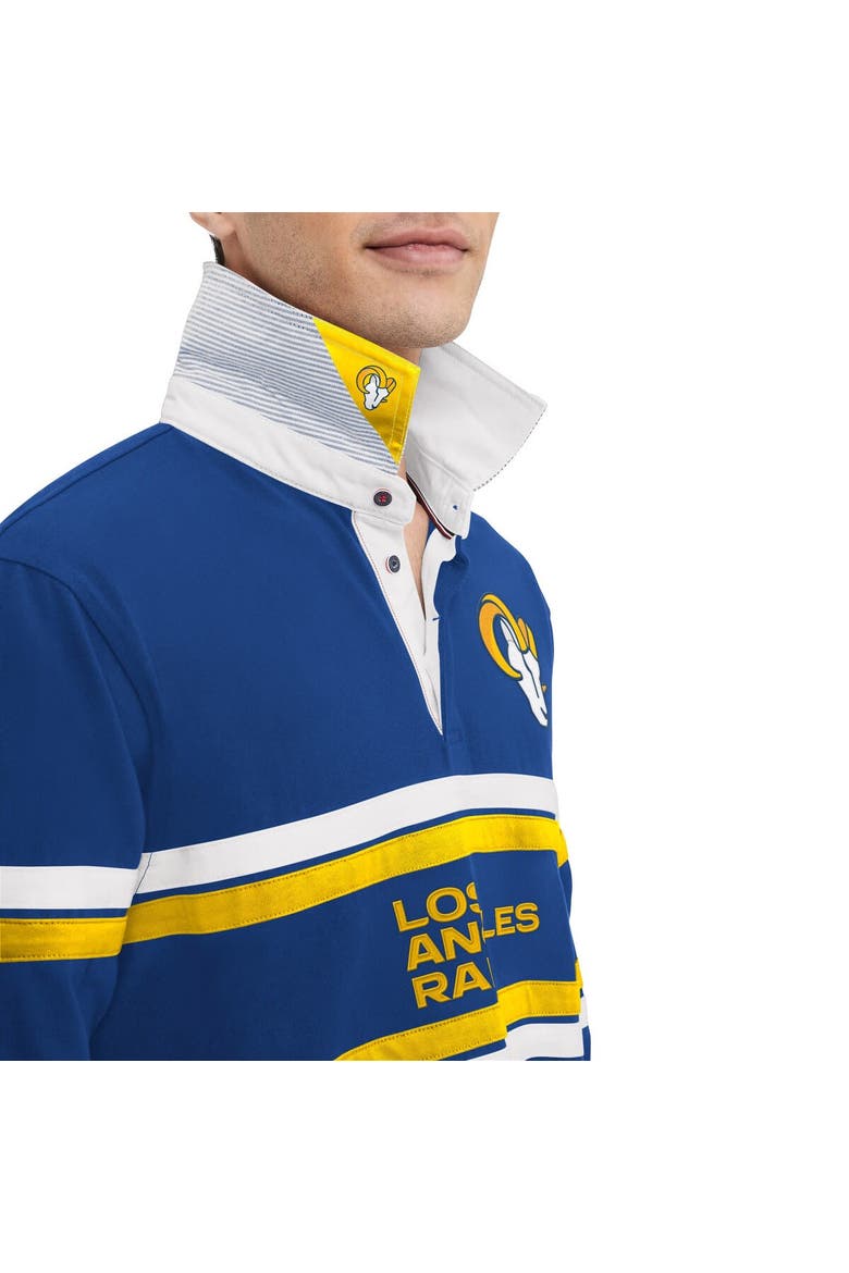 Men's Tommy Hilfiger Royal Los Angeles Rams Cory Varsity Rugby Long Sleeve T-Shirt, Alternate, color, Royal