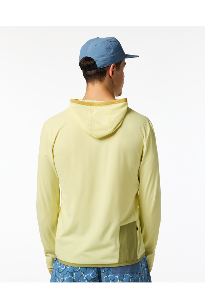 Sombra Sun Hoodie - Men's, Alternate, color, Honeydew