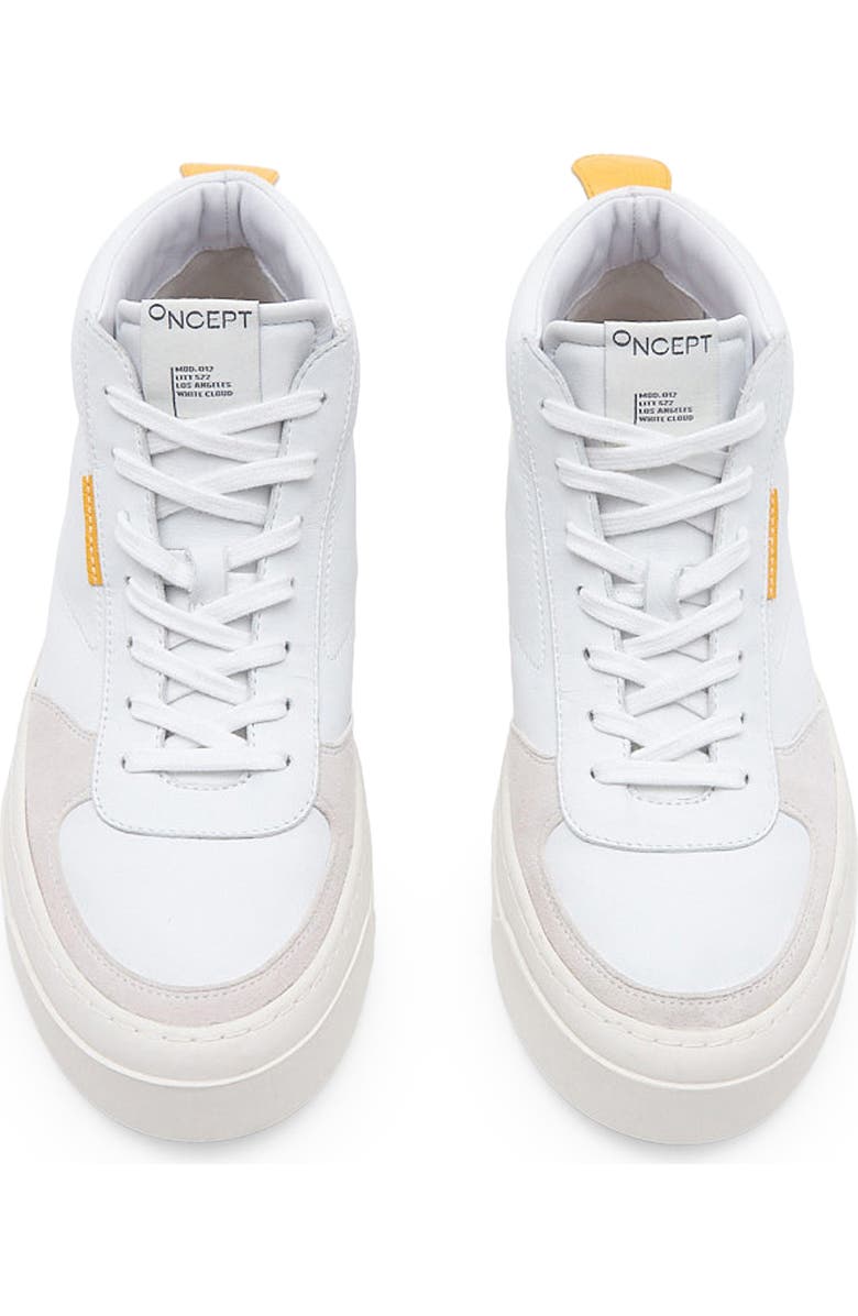 Oncept Los Angeles High Top Sneaker, Alternate, color, White Cloud