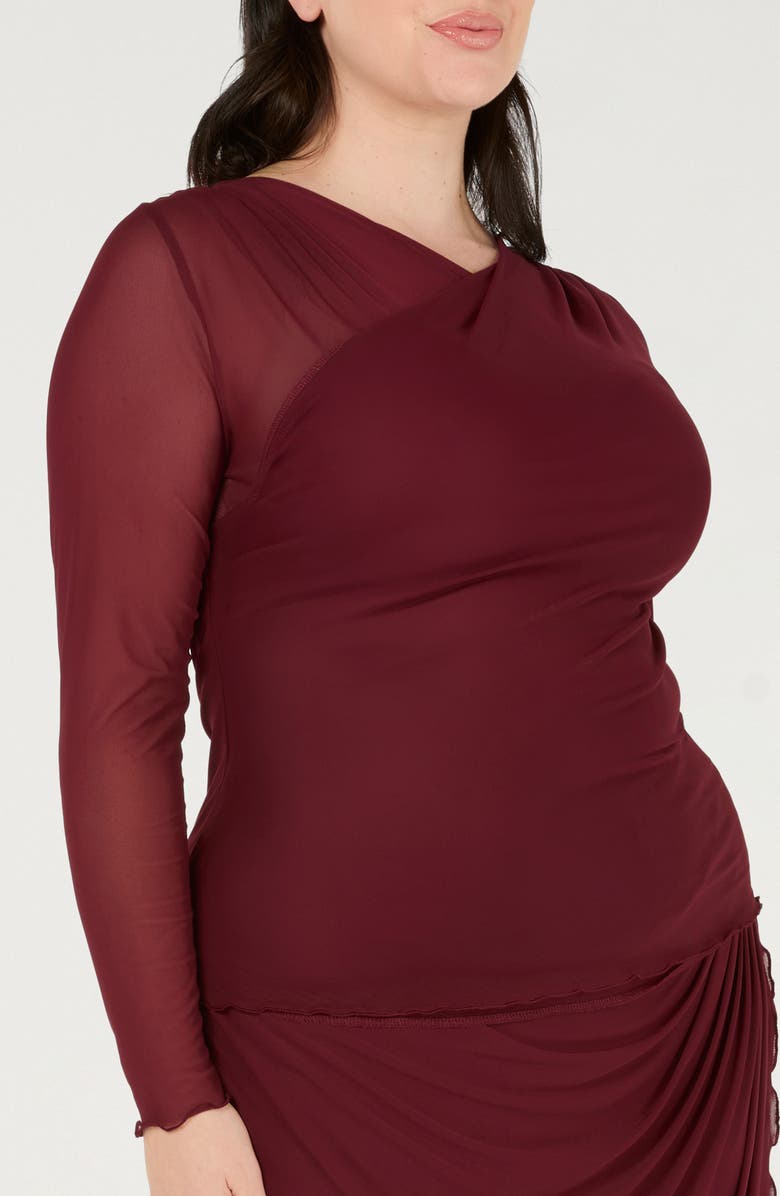 Estelle Annalise Long Sleeve Mesh Shirt, Alternate, color, 