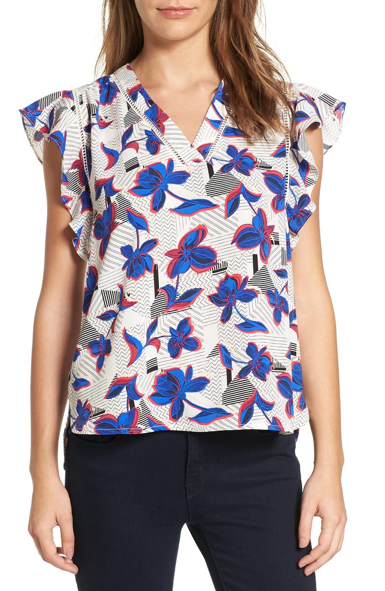 Halogen<sup>®</sup> Flutter Sleeve Top, Main, color, 