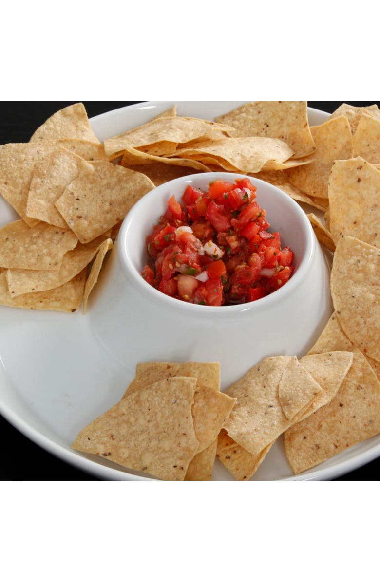 Gibson Elite Gracious Dining 12 Inch Chip and Dip Bowl, Alternate, color, White