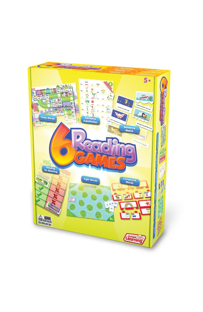 Junior Learning 6 Reading Games, Alternate, color, Multicolored