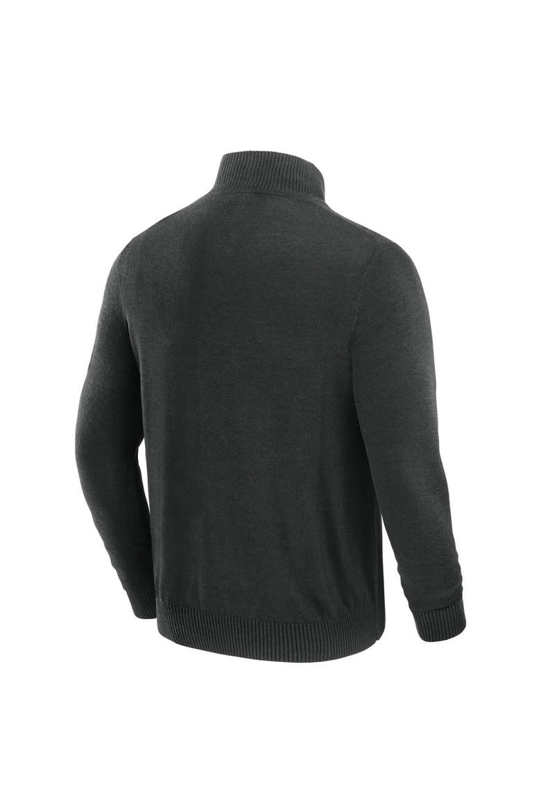 Men's J. Palmer Black Kansas City Chiefs Franchise Quarter-Zip Sweater, Alternate, color, Black