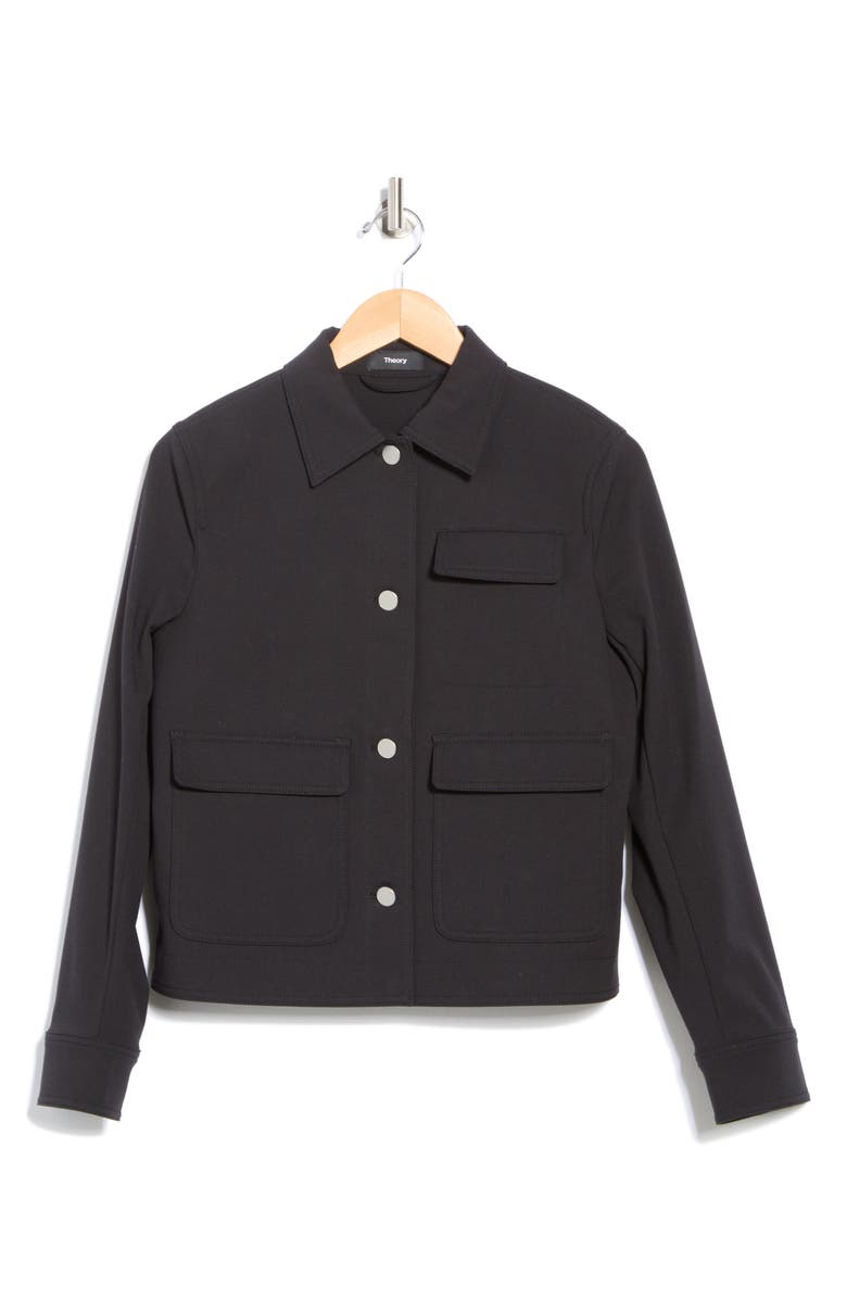 Theory Casual Button Front Jacket, Alternate, color, 