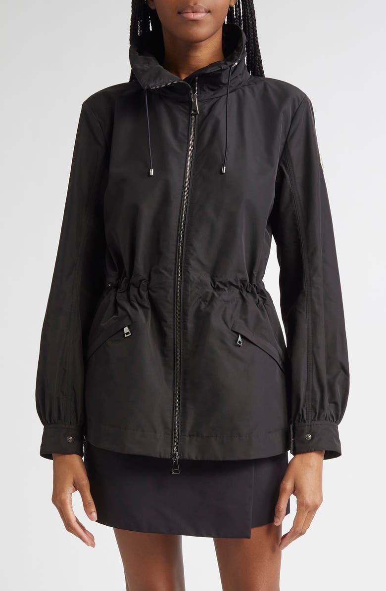 Moncler Enet Technical Twill Jacket, Main, color, Black
