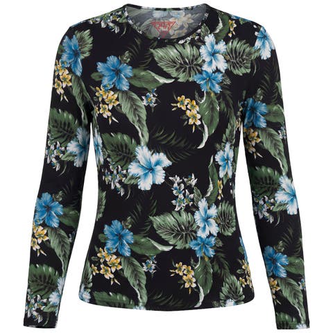 Long Sleeve Round Neck Knit Tee