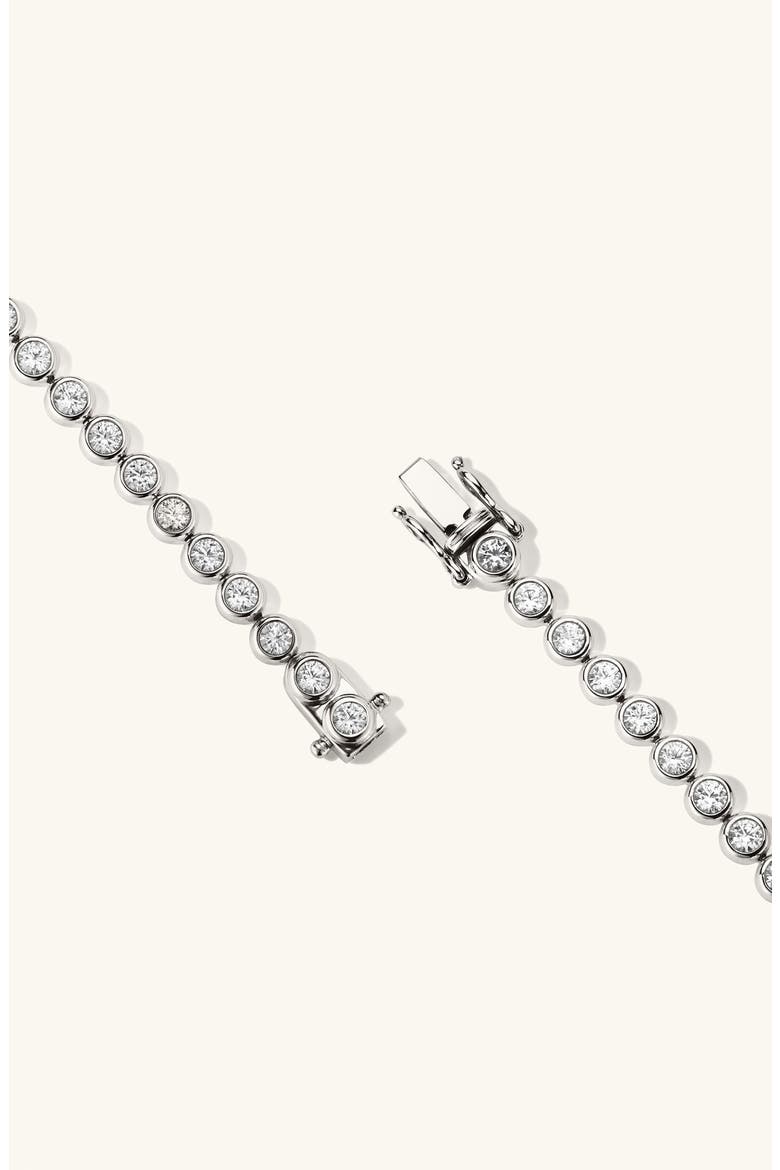 Bezel Sapphire Tennis Bracelet, Alternate, color, Sterling Silver