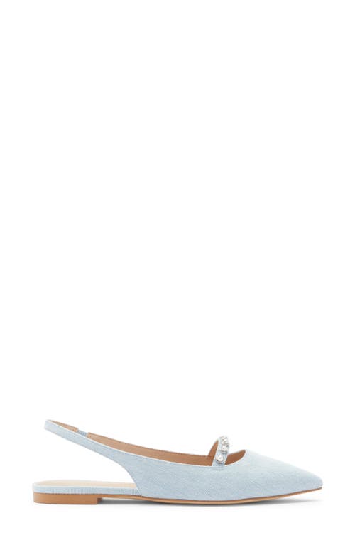 Stuart Weitzman Emilia Mary Jane Slingback Flat In Blue