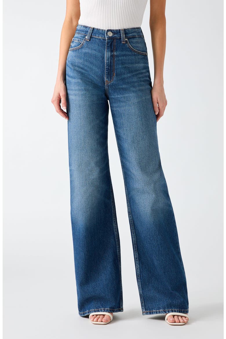 Wide Leg Jeans, Main, color, BLUE