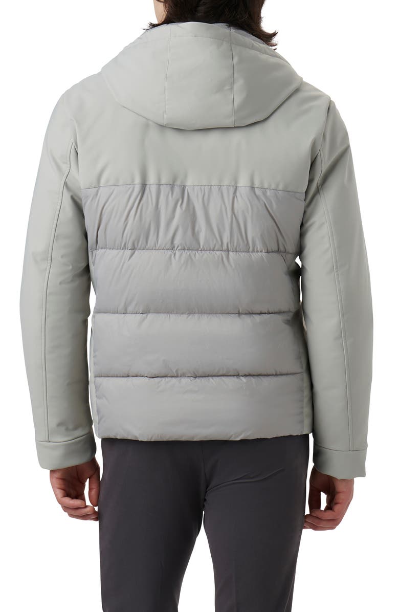 Bugatchi Water Resistant Hooded Puffer Jacket, Alternate, color,