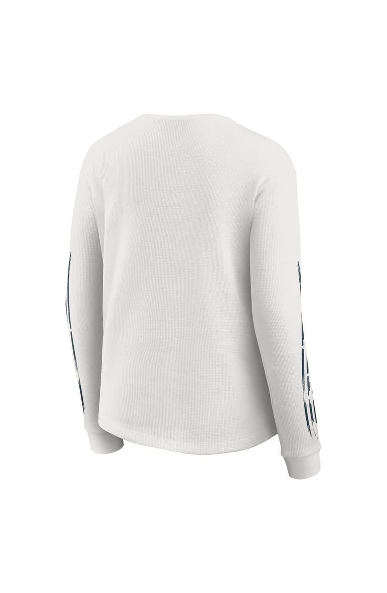 WEAR by Erin Andrews Women's WEAR by Erin Andrews White Chicago Bears Graphic Waffle Long-Sleeve T-Shirt, Alternate, color, White