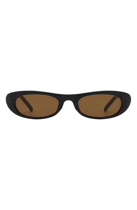 Nina 68mm Polarized Oversize Oval Sunglasses