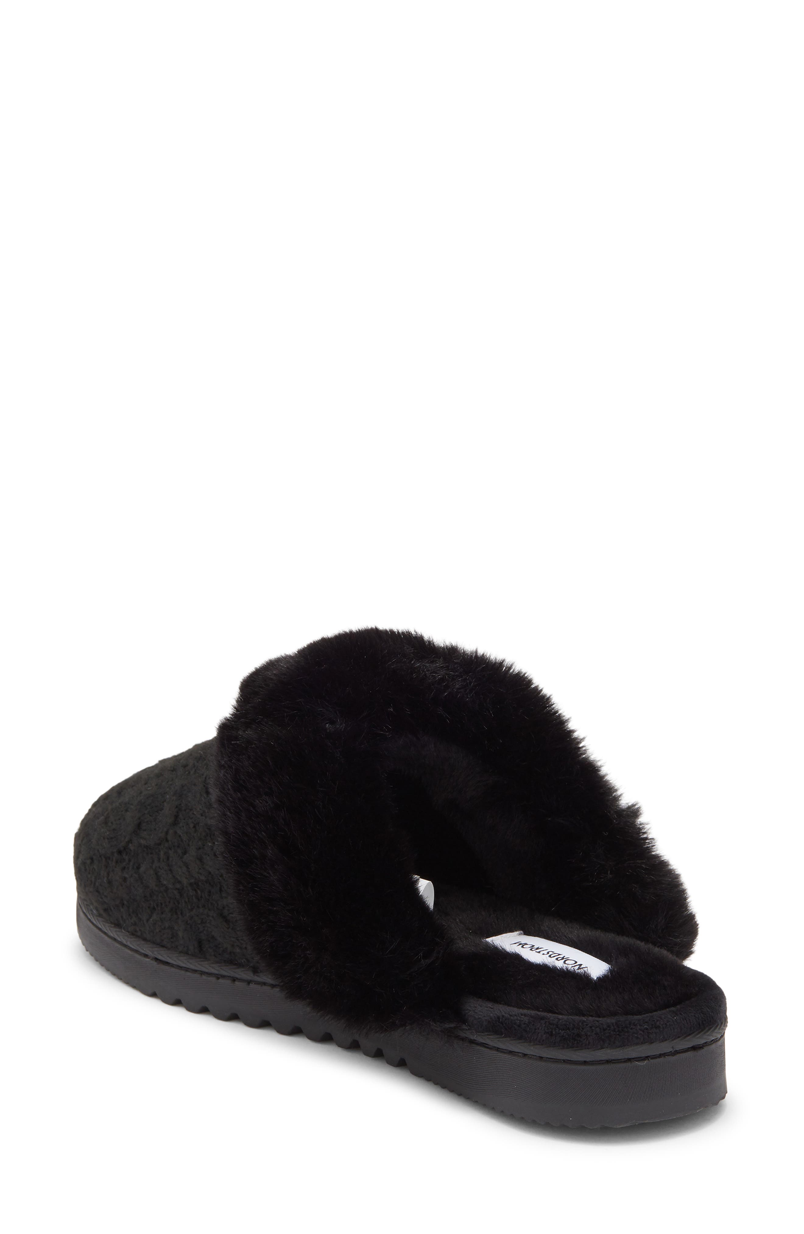 Windsley Slipper, Alternate, color, BLACK