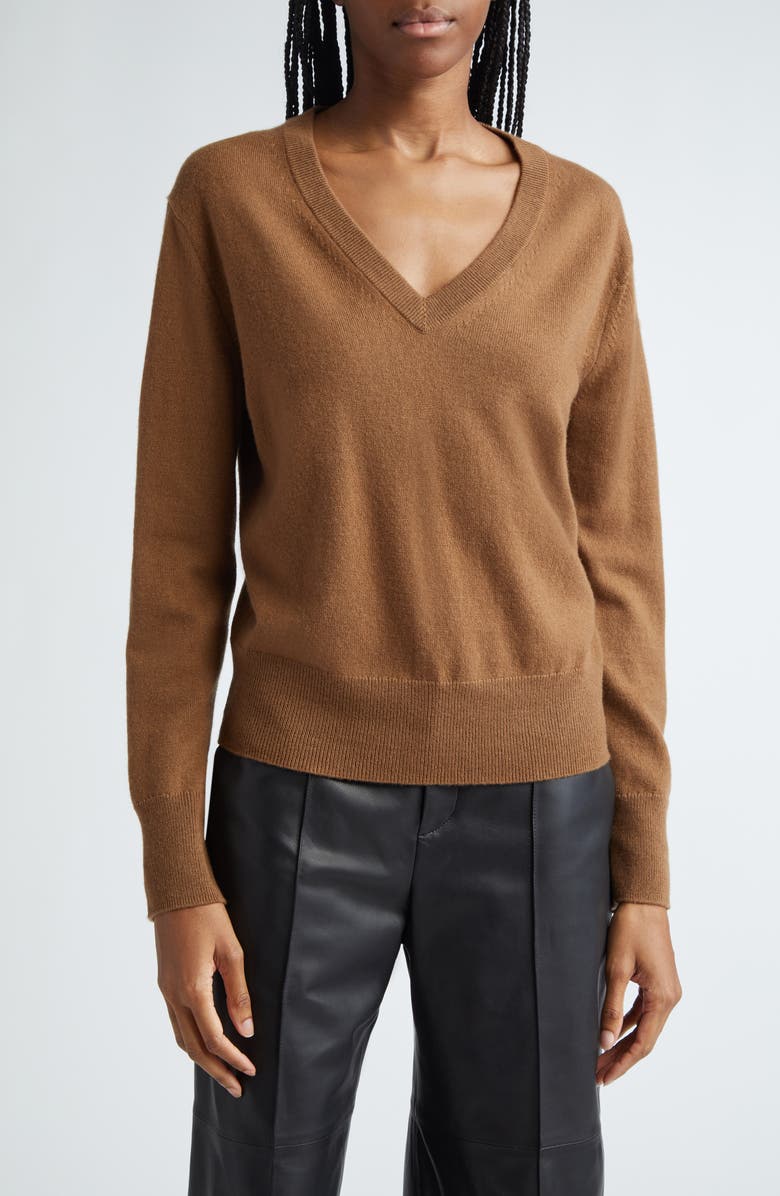 Vince V-Neck Cashmere Sweater, Main, color, 
