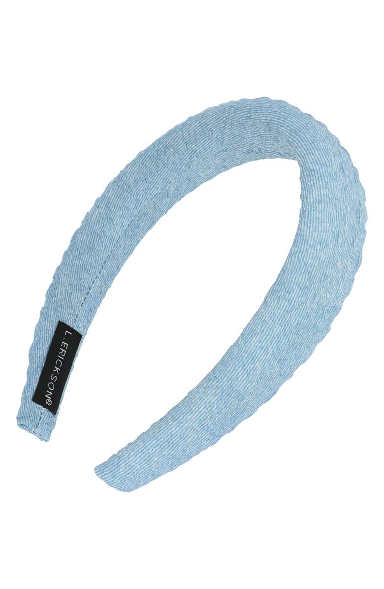 L. Erickson Oakley Padded Denim Headband, Main, color, Ultra Light
