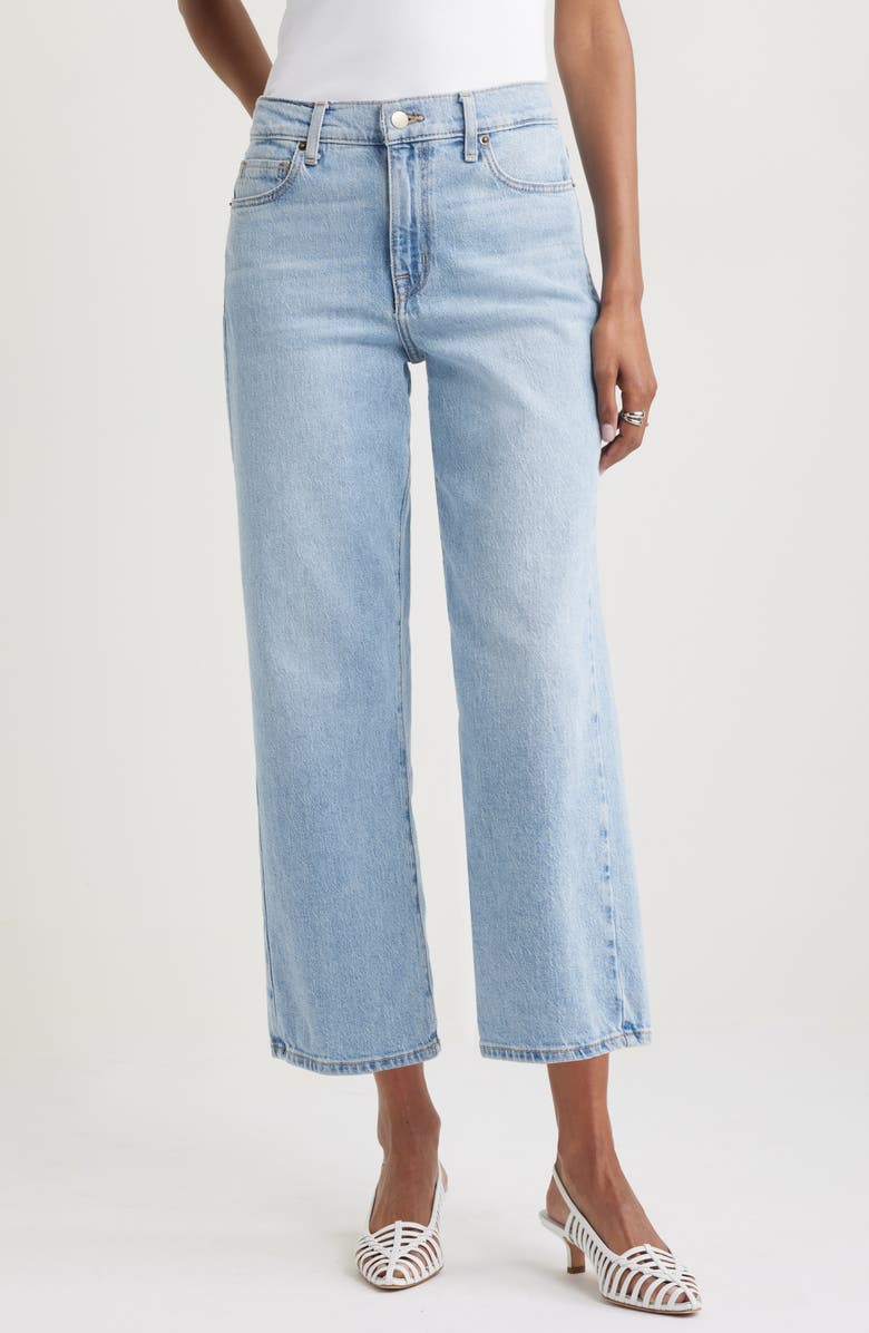 Nordstrom High Waist Relaxed Straight Leg Jeans, Main, color,