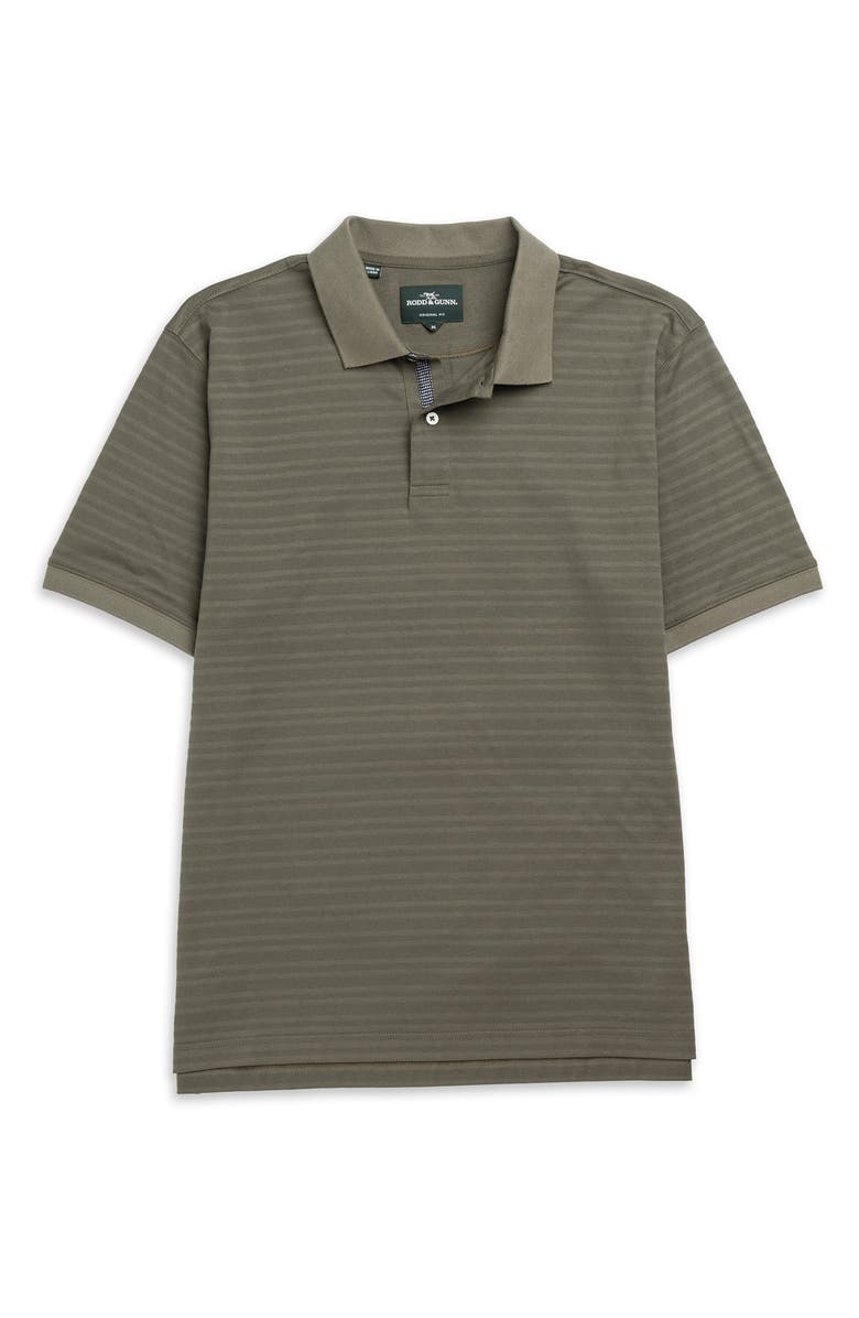 Rodd & Gunn Evans Bay Stripe Cotton Piqué Polo, Alternate, color, Forest