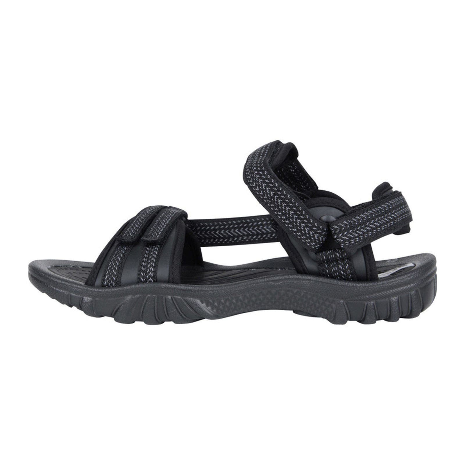 Cyprus Chevron Sandals, Alternate, color, Black