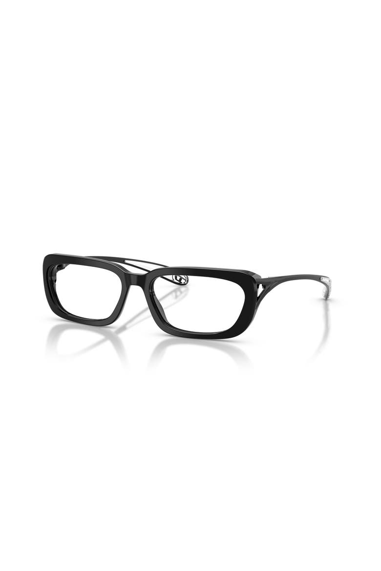 54mm Rectangle optical glasses, Main, color, Black