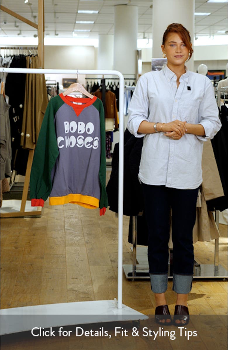 Colorblock Organic Cotton Sweatshirt, sales video thumbnail