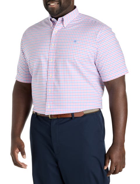 Big & Tall Non-Iron Gingham Sport Shirt
