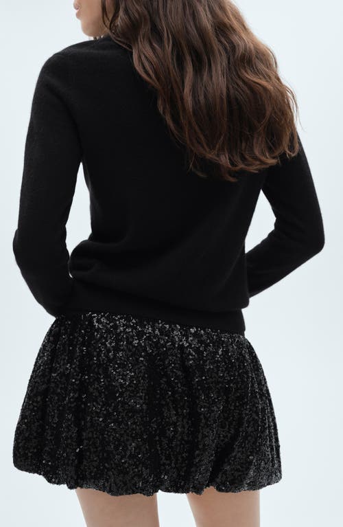 Shop Mango Xnuba Sequin Bubble Hem Miniskirt