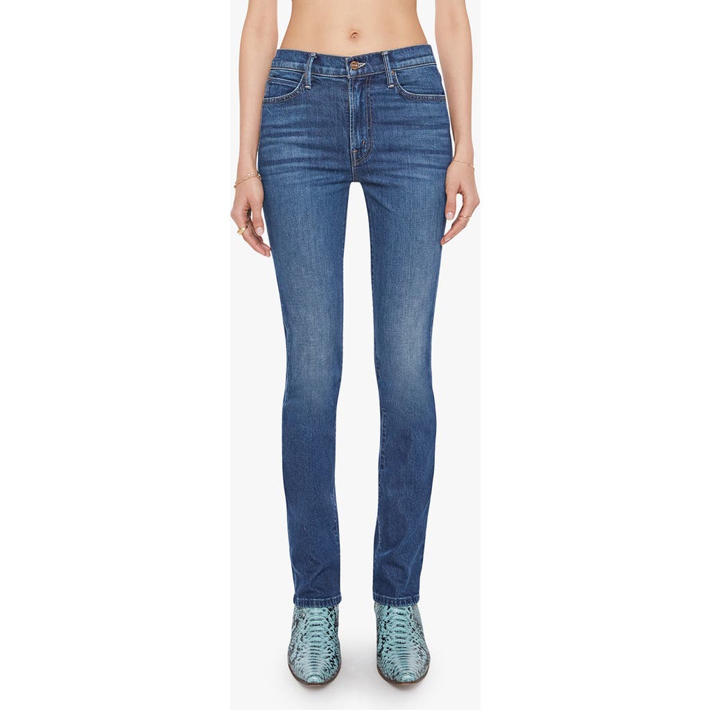 Mother The Rascal Skimp Skinny Jeans In Blue