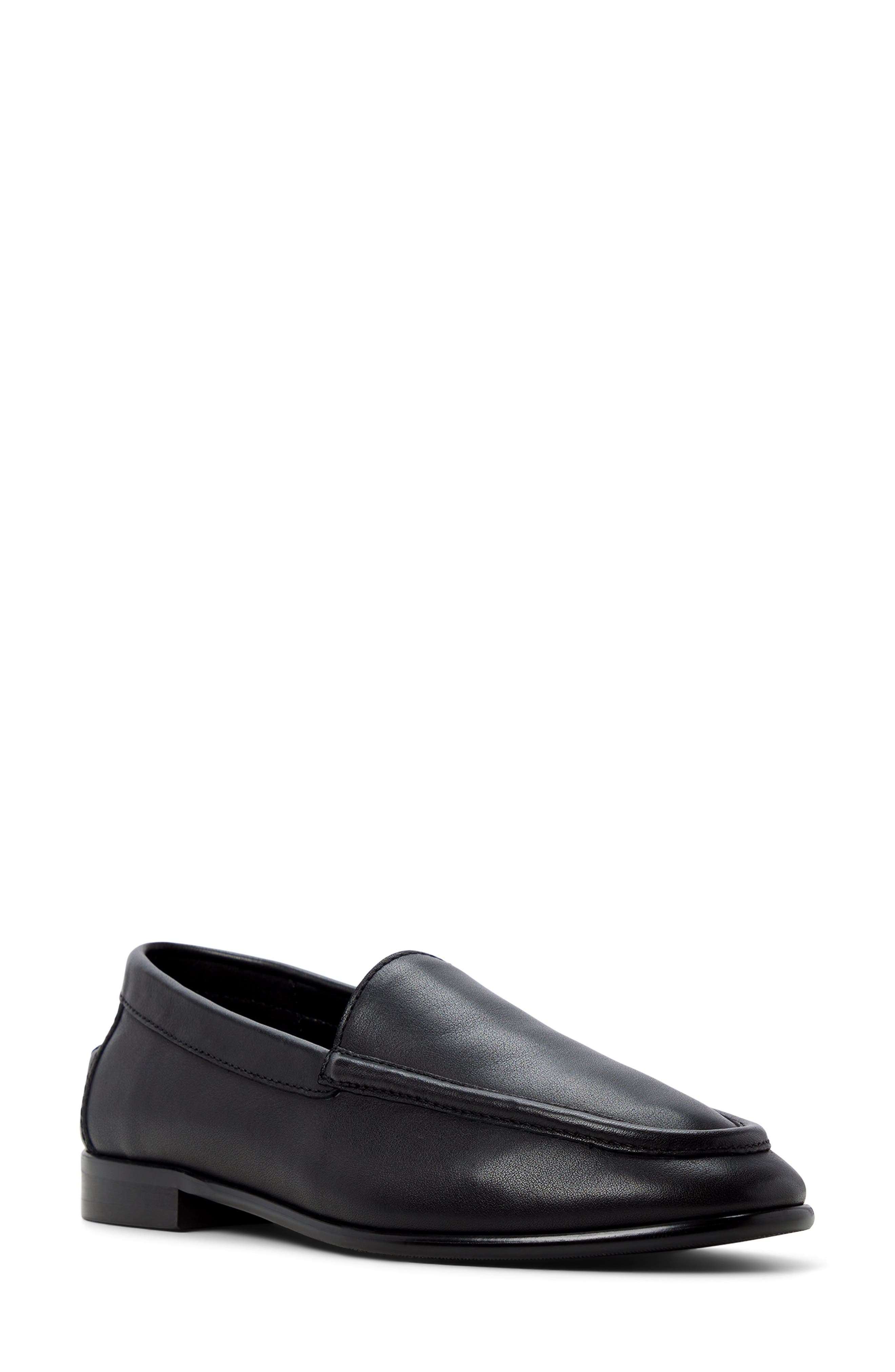 ALDO Ambar Leather Loafer, Main, color, Black