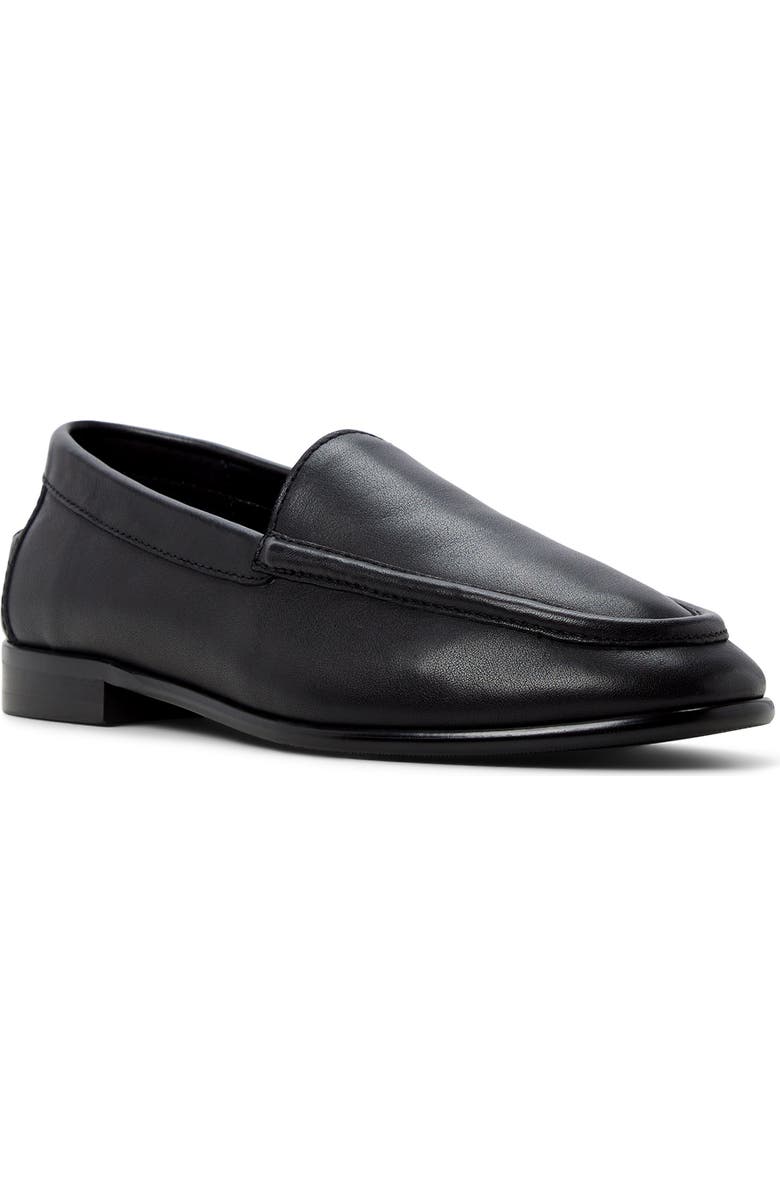 ALDO Ambar Leather Loafer, Main, color, Black