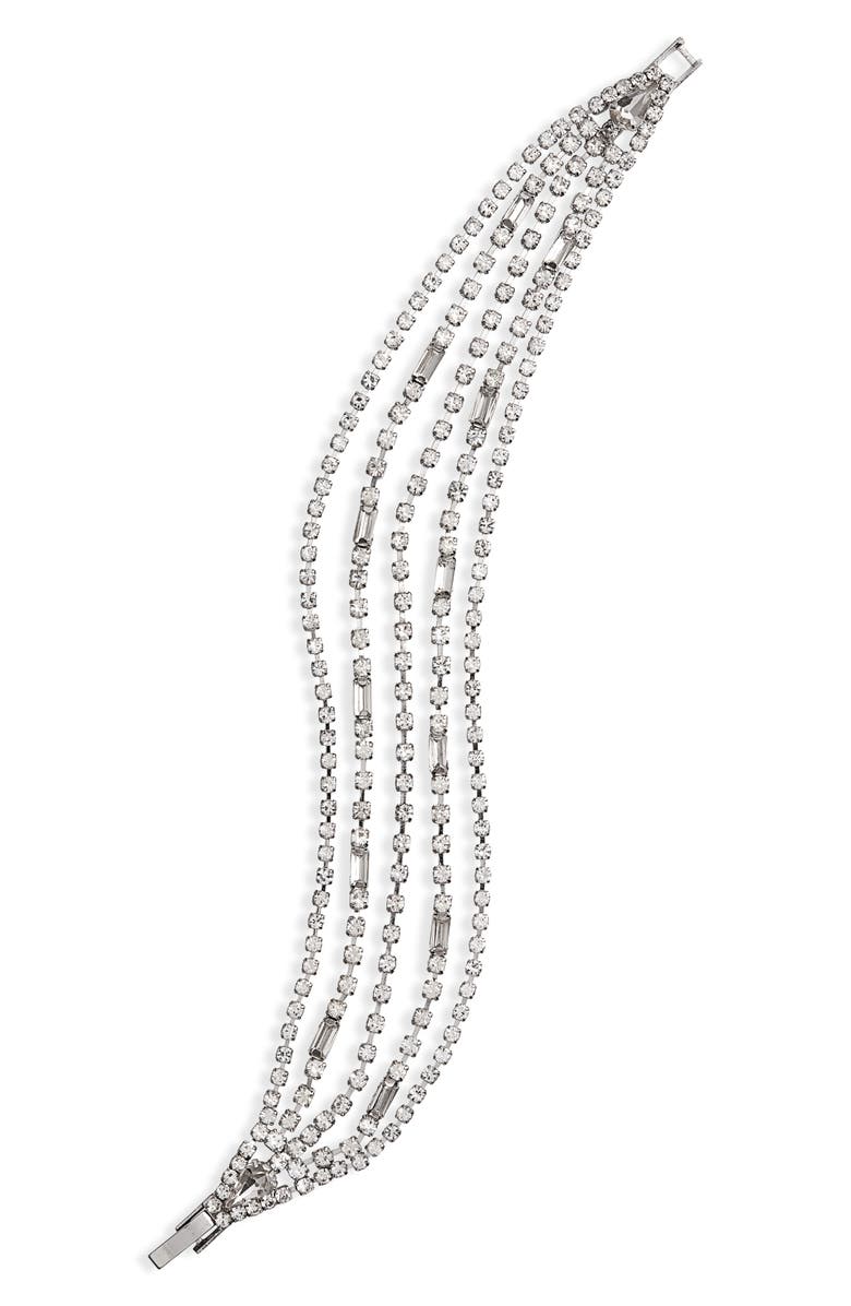 CRISTABELLE Cystal Multi Fancy Stone Bracelet, Main, color, 