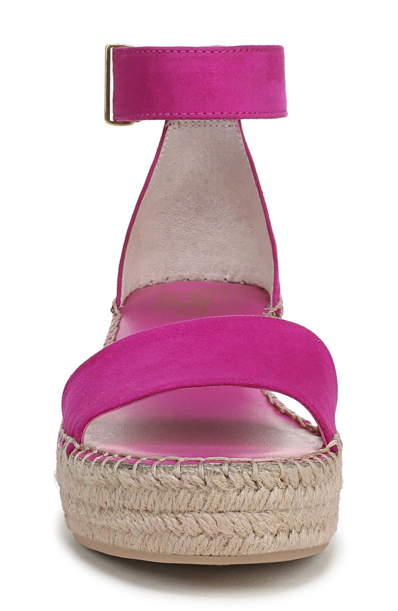 Pela Espadrille Platform Sandal, Alternate, color, FUCHSIA