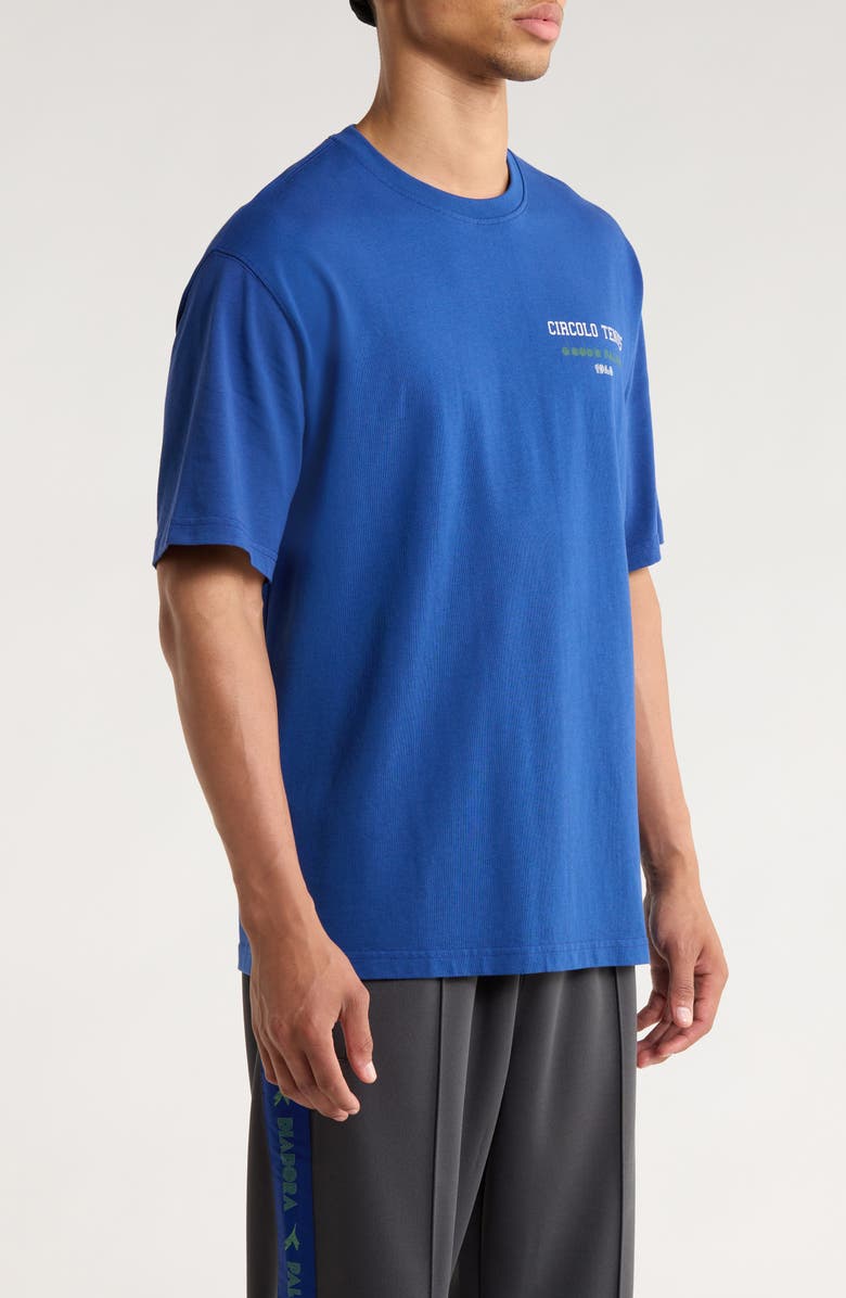 Diadora Legacy II Graphic T-shirt, Alternate, color, Blue Limonges