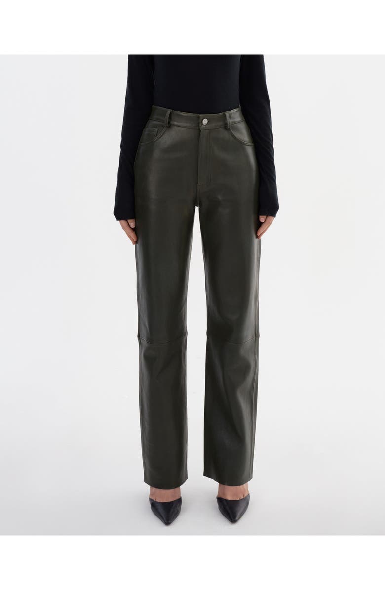 LAMARQUE Shannon| Leather Pants, Main, color, Dark Olive