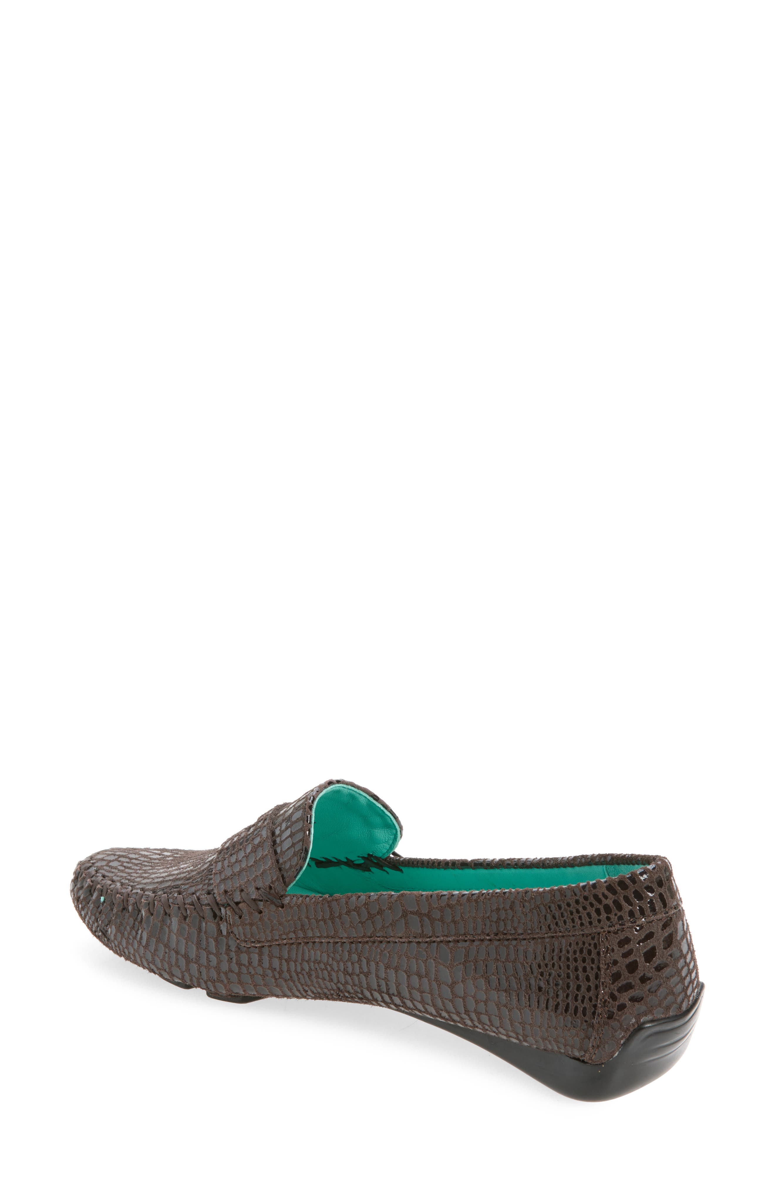 Anna Croc Embossed Loafer, Alternate, color, TMORO CROCO PATENT