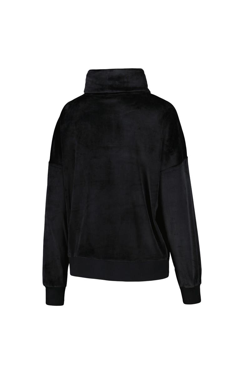 DKNY SPORT Women's DKNY Sport Black Jacksonville Jaguars Deliliah Rhinestone Funnel Neck Pullover Sweatshirt, Alternate, color, Black