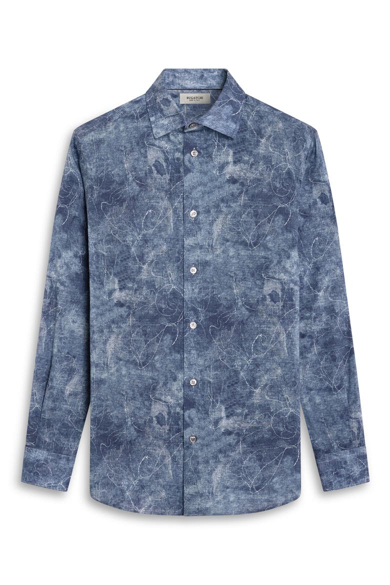 Julian Shaped Fit Long Sleeve Shirt, Alternate, color, ICE