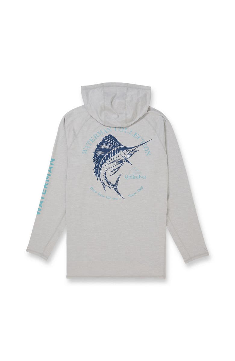 Quiksilver Marley Hoody Long Sleeve Shirt, Alternate, color, Light Grey Hth