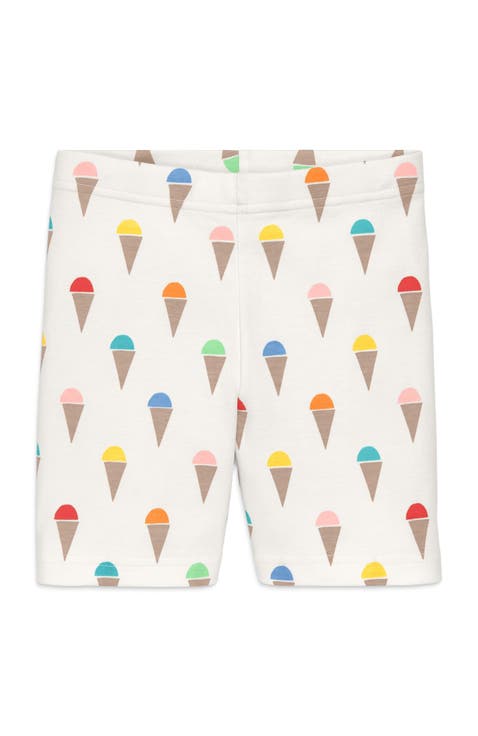 Kids Organic Pj Short In Rainbow Scoops (Toddler, Little Kid, Big Kid)