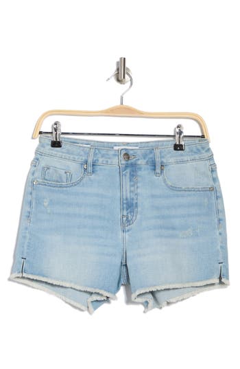 Shop Vigoss High Waist Denim Cutoff Shorts