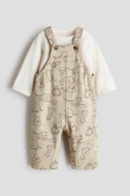 H&M 2-piece Dungarees And Top Set
