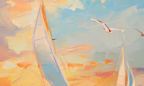 Wynwood Studio Sailboats In The Sunset Canvas Wall Art In Multi