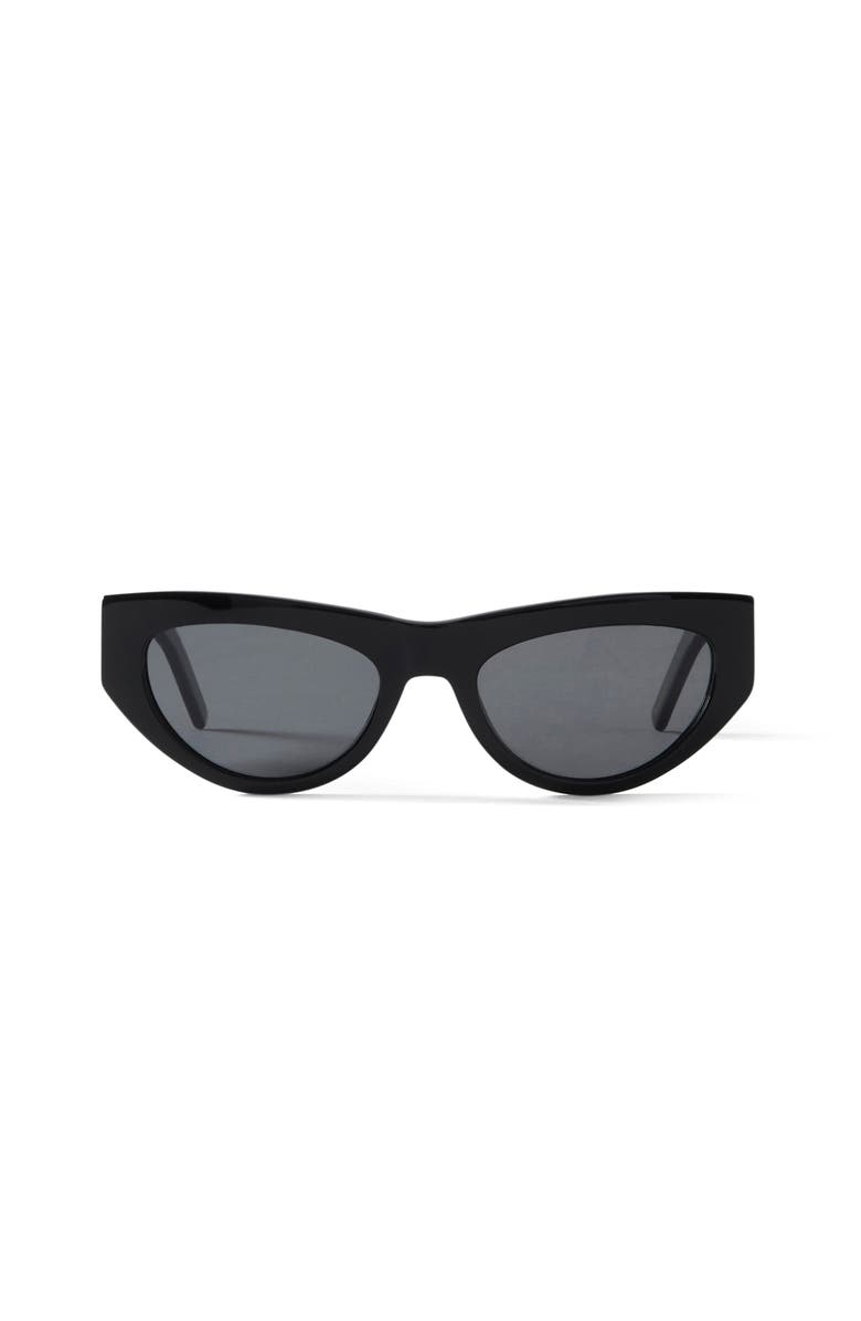French Kiwis Eyewear Béatrice Sunglasses, Main, color, Black