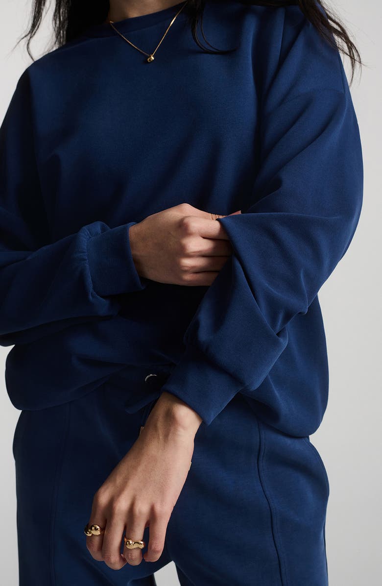 Mavi Jeans Oversize Sweatshirt, Alternate, color, Medieval Blue