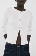 MANGO Front Button Cardigan