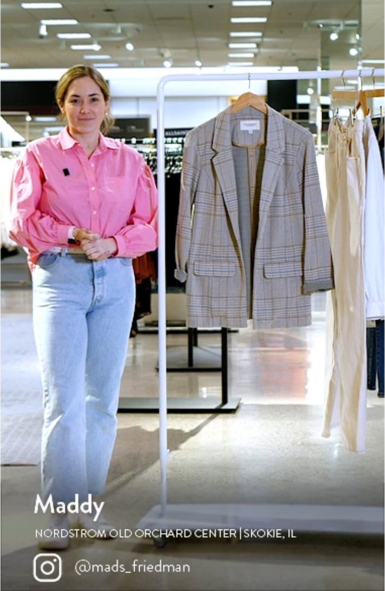 Plaid Boyfriend Blazer, sales video thumbnail