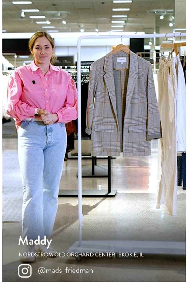 Plaid Boyfriend Blazer video
