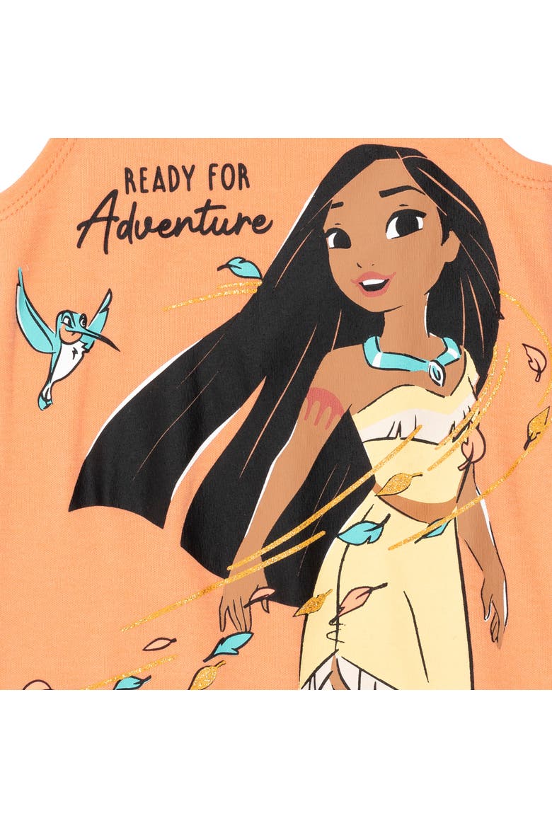 Princess Sleeveless One-Piece and Headband Set, Alternate, color, Pocahontas Peach
