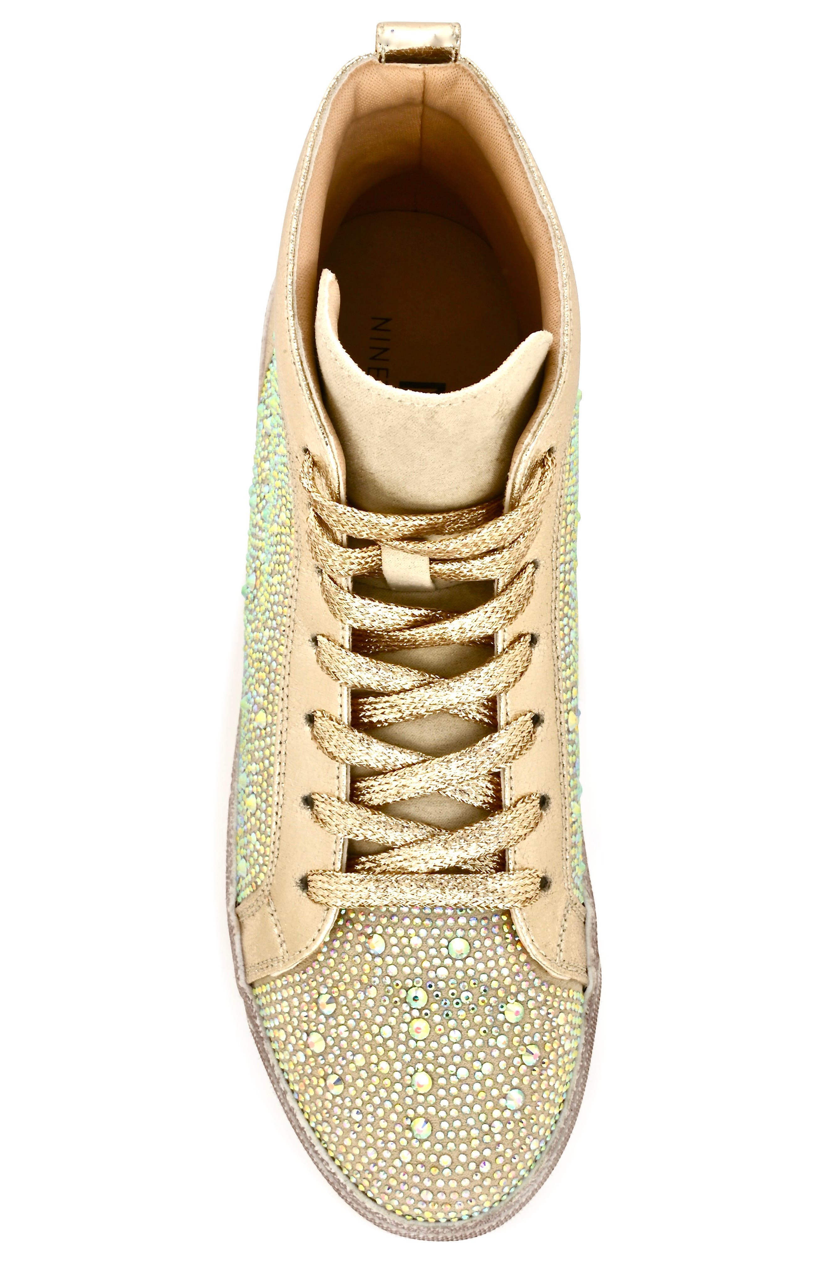 Foxy High Top Sneaker, Alternate, color, GOLD